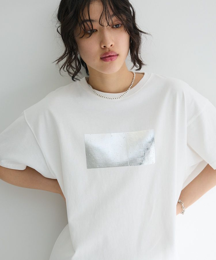 Green Parks「・ELENCARE DUE 箔プリントTEE」|Tシャツ・カットソー|Off White