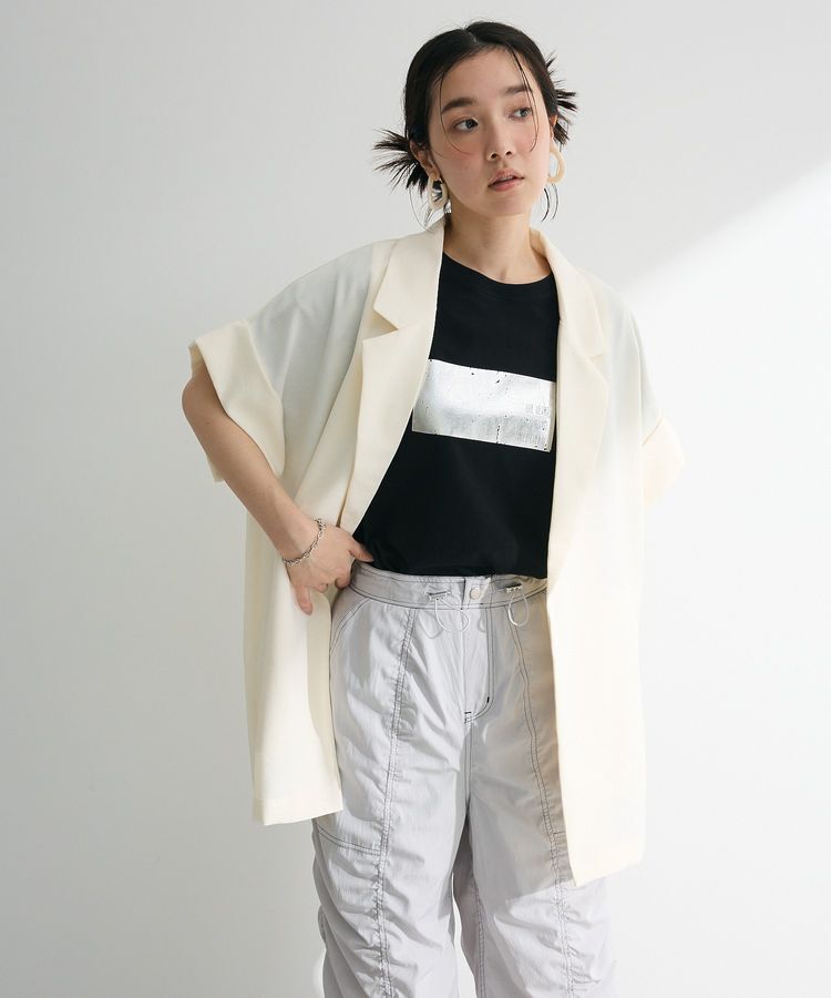 Green Parks「・ELENCARE DUE 箔プリントTEE」|Tシャツ・カットソー|