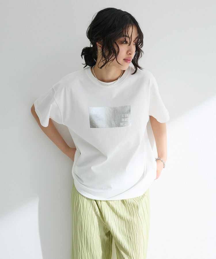 Green Parks「・ELENCARE DUE 箔プリントTEE」|Tシャツ・カットソー|