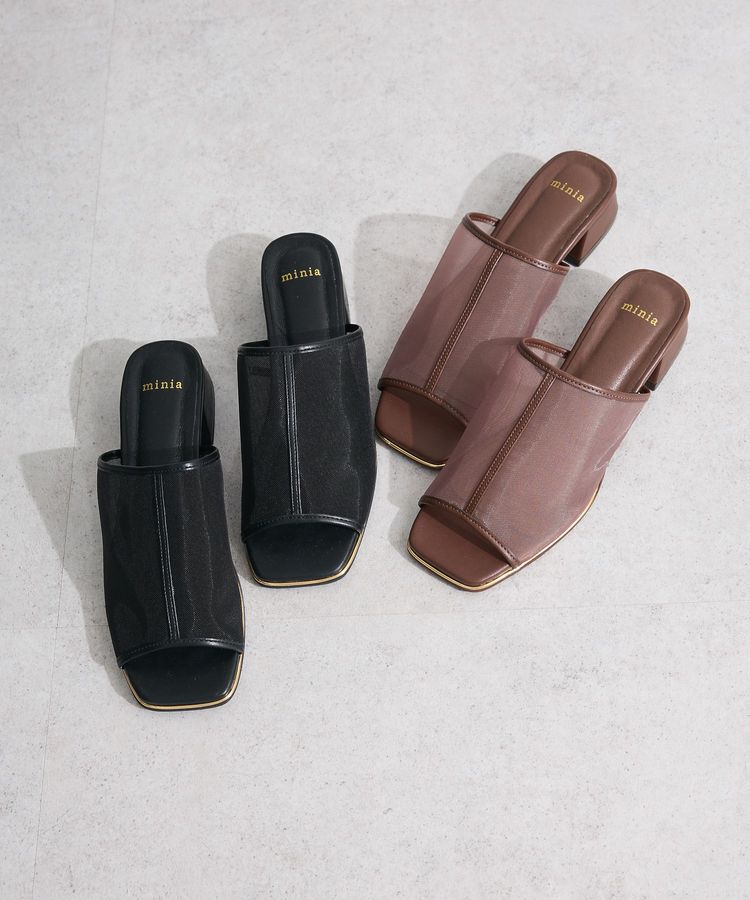 Green Parks「・minia チュールサンダル」|サンダル|