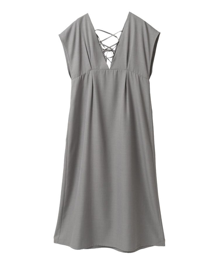 Green Parks「フレンチスリーブレースアップジャンスカ」|ジャンパースカート|