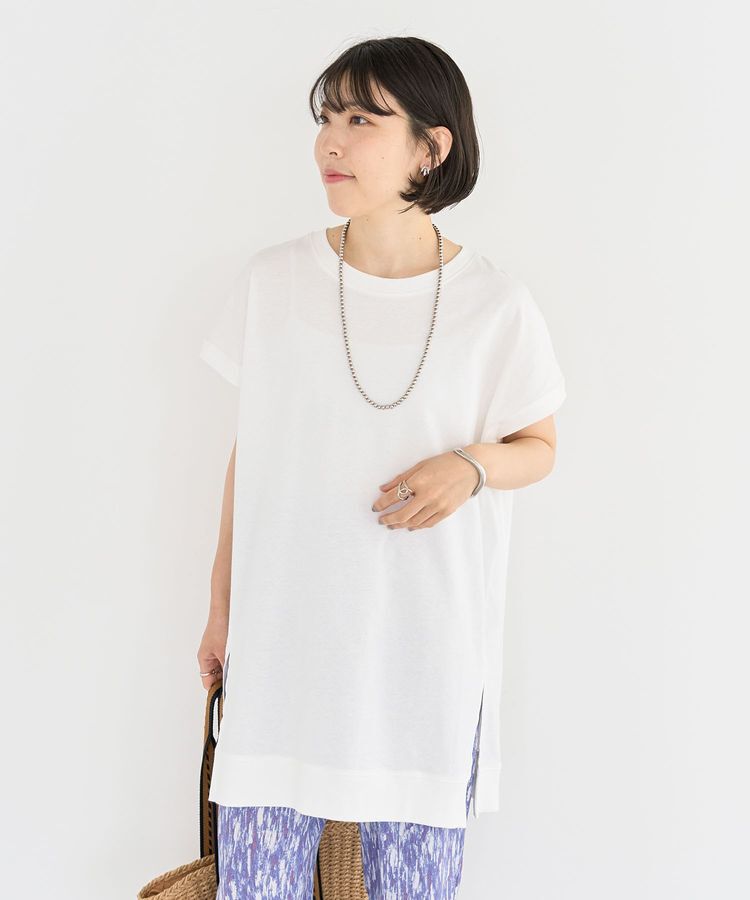 Green Parks「今年っぽフレンチスリーブカットチュニック」|チュニック|Off White