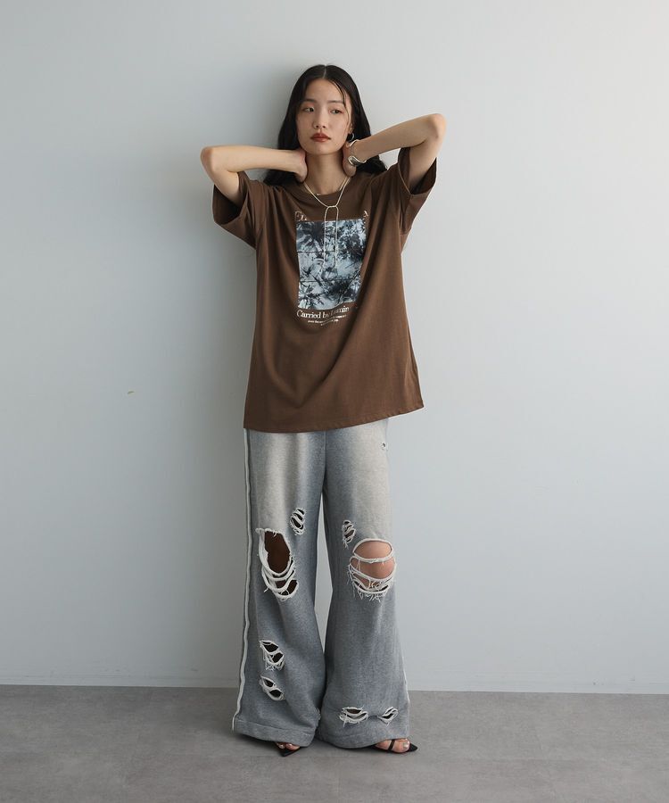 AnriettMusee「フォトグラフィック半袖Tシャツ」|Tシャツ・カットソー|