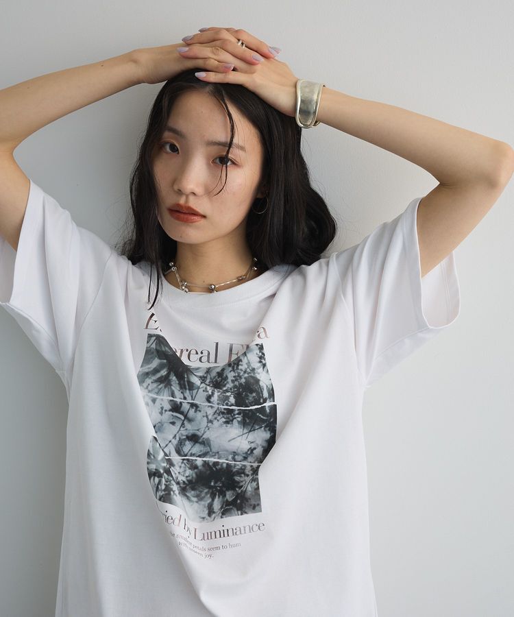 AnriettMusee「フォトグラフィック半袖Tシャツ」|Tシャツ・カットソー|