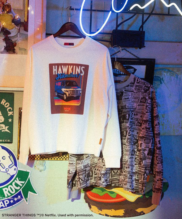 Green Parks「■STRANGER THINGS&times;MINNETONKA ソフトブラッシュドロンT」|Tシャツ・カットソー|