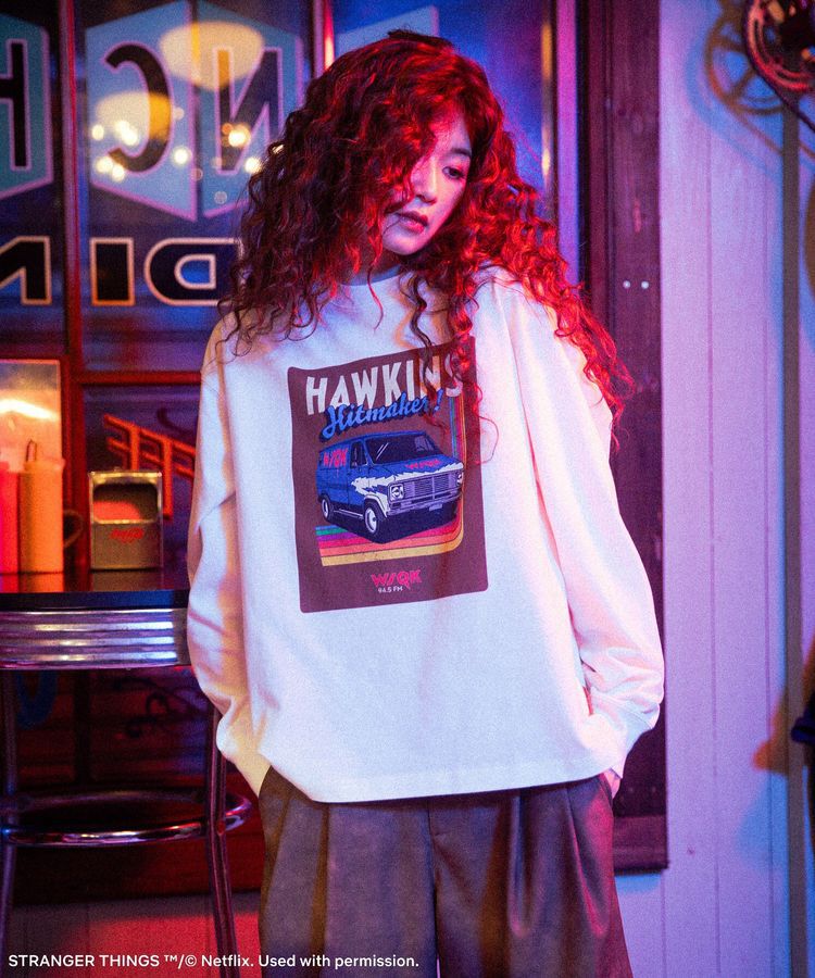 Green Parks「■STRANGER THINGS&times;MINNETONKA ソフトブラッシュドロンT」|Tシャツ・カットソー|