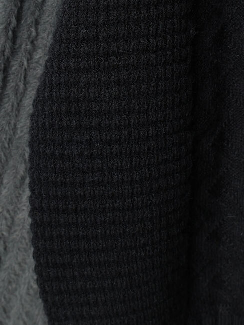 YECCA VECCA「フェザーMIXブロッキングニット」|ニット・セーター|