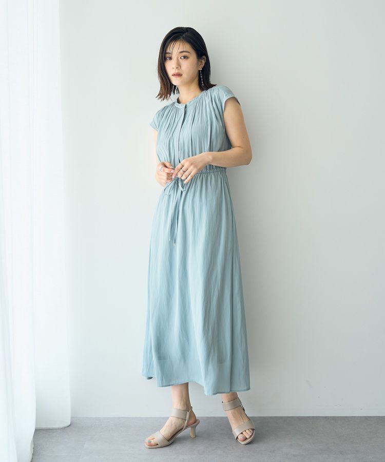 YECCA VECCA「ギャザードロストワンピース」|ワンピース|Mint