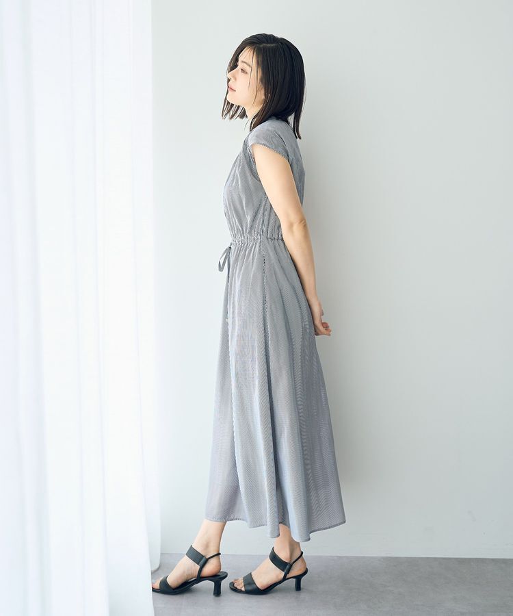 YECCA VECCA「ギャザードロストワンピース」|ワンピース|