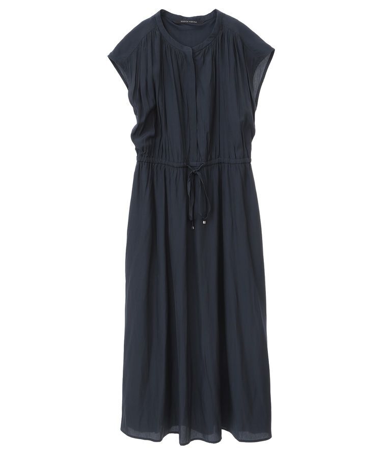 YECCA VECCA「ギャザードロストワンピース」|ワンピース|