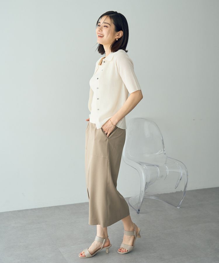 YECCA VECCA「2wayスクエアノースリーブニット」|ニット・セーター|