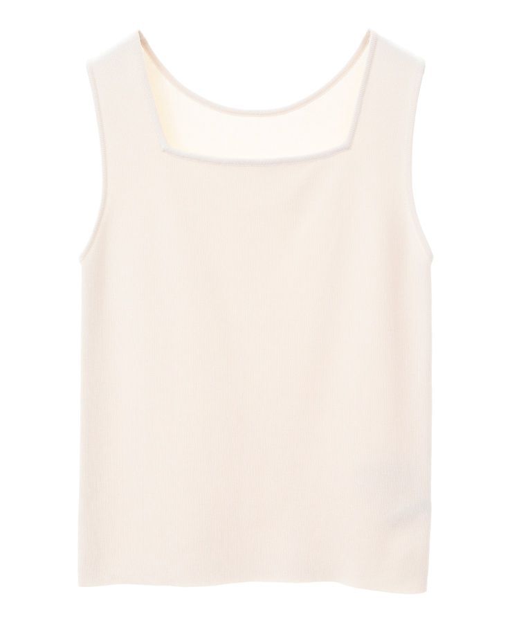 YECCA VECCA「2wayスクエアノースリーブニット」|ニット・セーター|