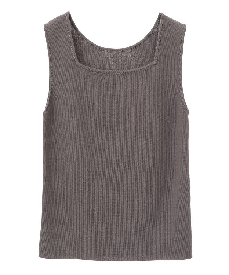 YECCA VECCA「2wayスクエアノースリーブニット」|ニット・セーター|