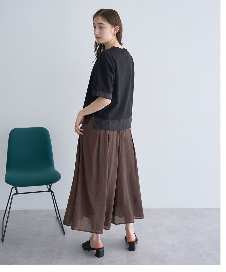 YECCA VECCA「ボリュームタックワイドパンツ」|その他|