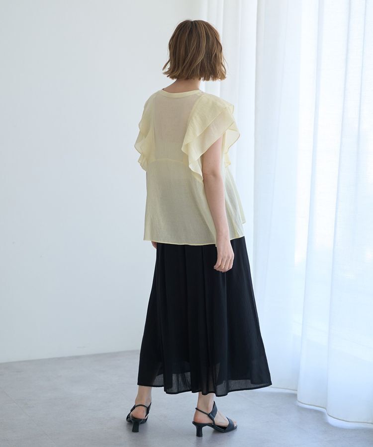 YECCA VECCA「ボリュームタックワイドパンツ」|その他|