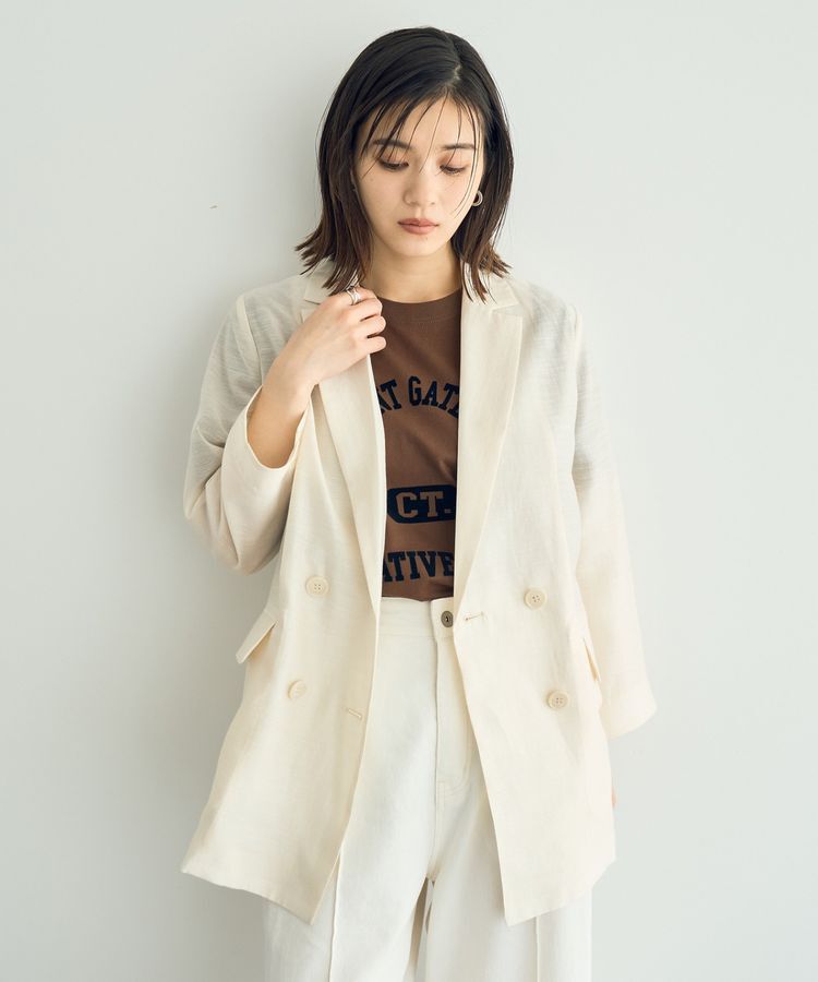 YECCA VECCA「シアーテーラードジャケット」|テーラードジャケット|