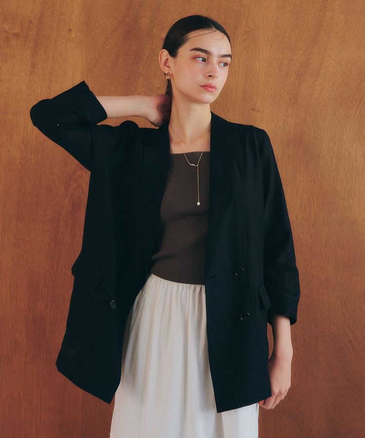 YECCA VECCA「シアーテーラードジャケット」|テーラードジャケット|