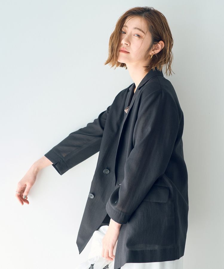 YECCA VECCA「シアーテーラードジャケット」|テーラードジャケット|