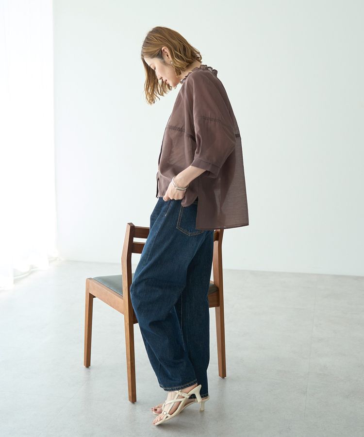 YECCA VECCA「<<追加>> バルーンスリーブシアーシャツ②」|シャツ・ブラウス|