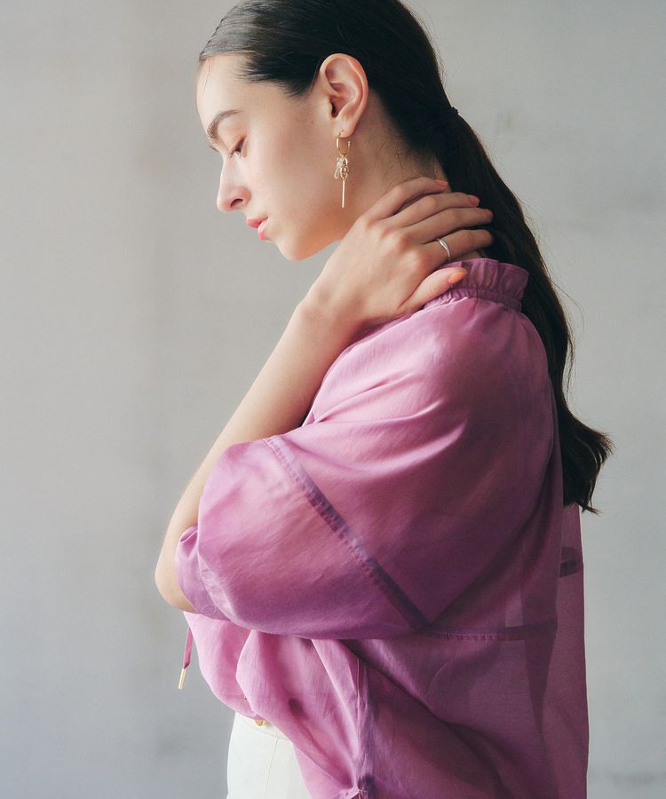 YECCA VECCA「<<追加>> バルーンスリーブシアーシャツ②」|シャツ・ブラウス|