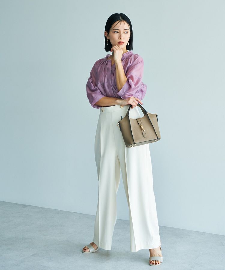 YECCA VECCA「<<追加>> バルーンスリーブシアーシャツ②」|シャツ・ブラウス|