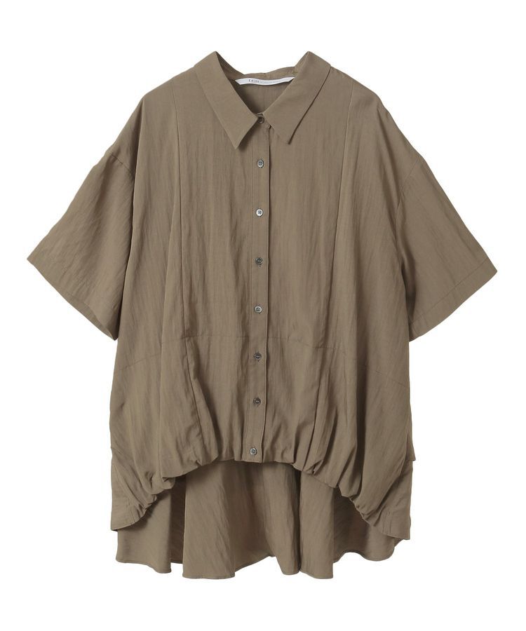 Editt by YECCA VECCA「【接触冷感】裾バルーン切替デザインヘムシャツ」|シャツ・ブラウス|