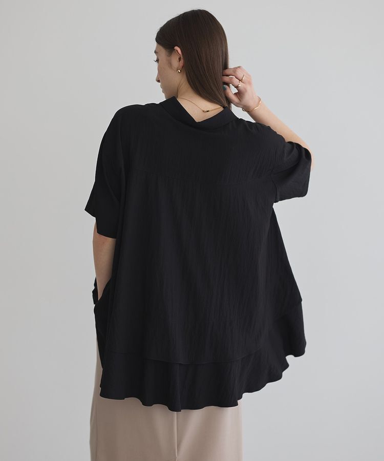 Editt by YECCA VECCA「【接触冷感】裾バルーン切替デザインヘムシャツ」|シャツ・ブラウス|