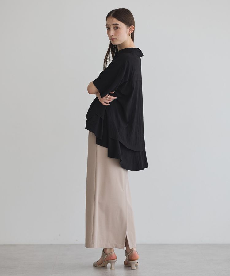 Editt by YECCA VECCA「【接触冷感】裾バルーン切替デザインヘムシャツ」|シャツ・ブラウス|