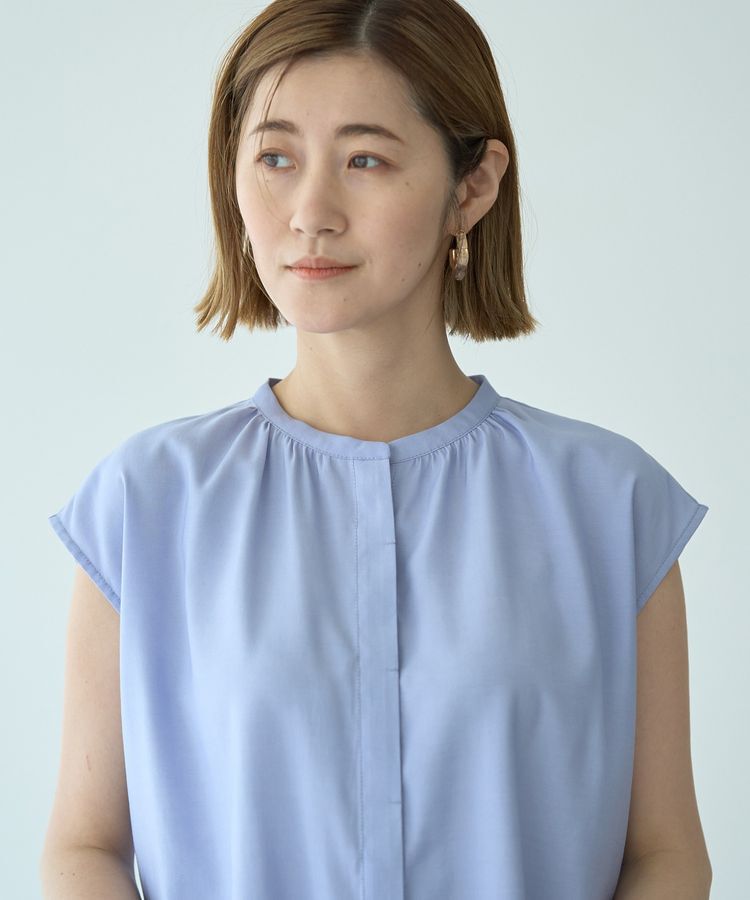 YECCA VECCA「【接触冷感】COOLバックピンタックブラウス」|シャツ・ブラウス|