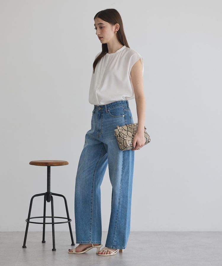 YECCA VECCA「【接触冷感】COOLバックピンタックブラウス」|シャツ・ブラウス|