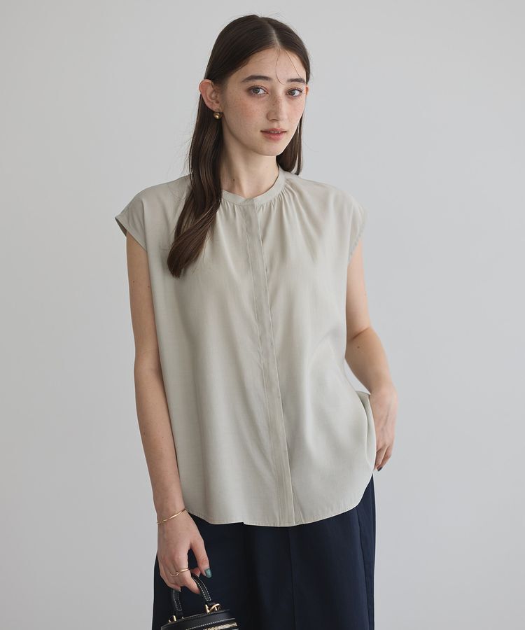 YECCA VECCA「【接触冷感】COOLバックピンタックブラウス」|シャツ・ブラウス|