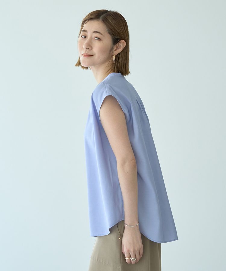 YECCA VECCA「【接触冷感】COOLバックピンタックブラウス」|シャツ・ブラウス|