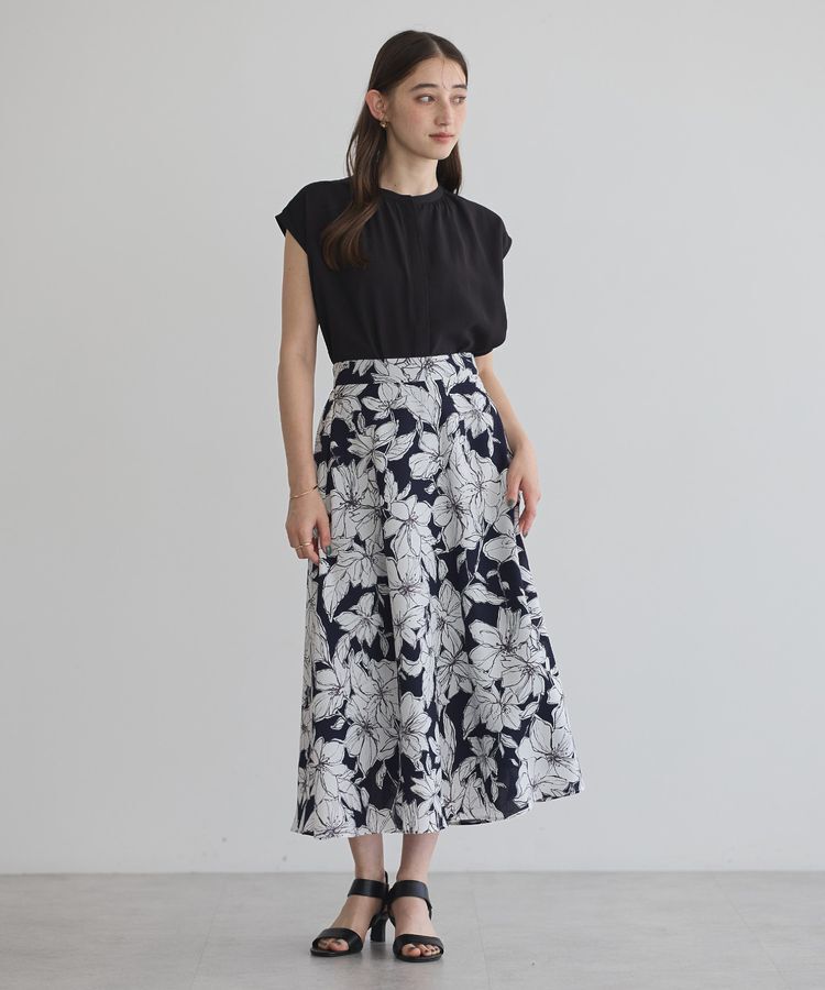 YECCA VECCA「【接触冷感】COOLバックピンタックブラウス」|シャツ・ブラウス|