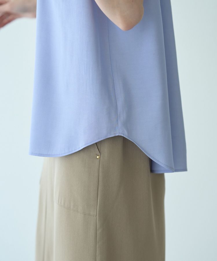 YECCA VECCA「【接触冷感】COOLバックピンタックブラウス」|シャツ・ブラウス|