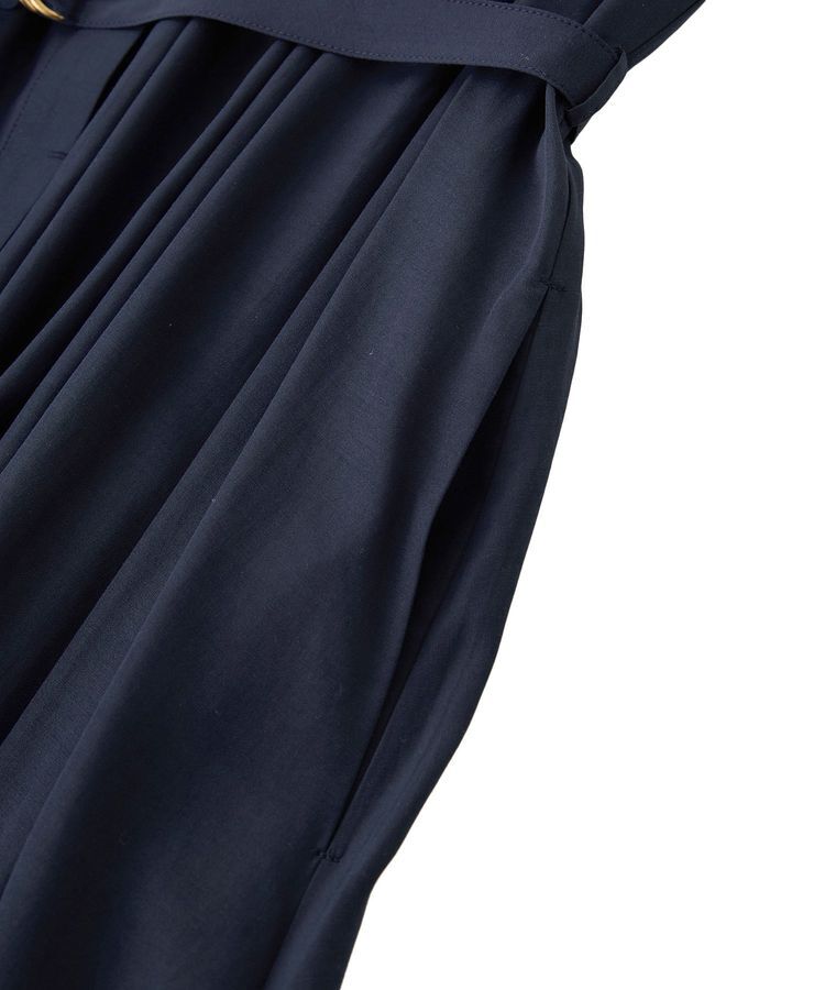 YECCA VECCA「ベルト付きラメステッチギャザーワンピース」|ワンピース|