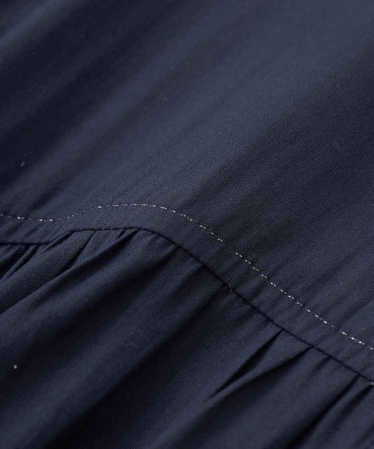 YECCA VECCA「ベルト付きラメステッチギャザーワンピース」|ワンピース|