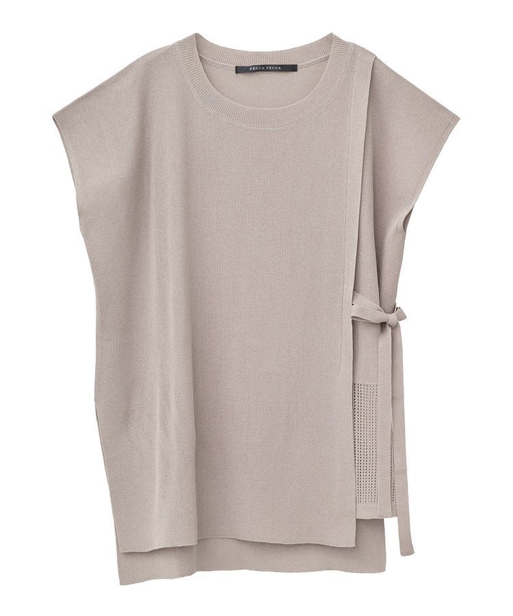 YECCA VECCA「メッシュ編みレイヤードニット」|ニット・セーター|