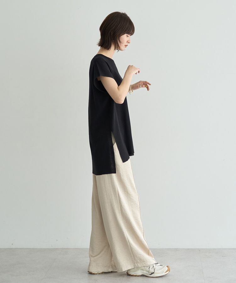 YECCA VECCA「メッシュ編みレイヤードニット」|ニット・セーター|