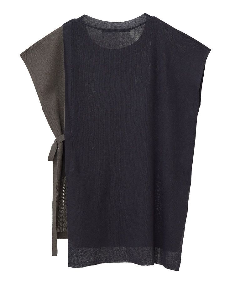 YECCA VECCA「メッシュ編みレイヤードニット」|ニット・セーター|