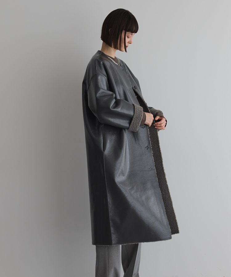 GARAGE OF GOOD CLOTHING「【TORRAZZO DONNA】エナメル&times;ボア　リバーシブルコート」|その他|