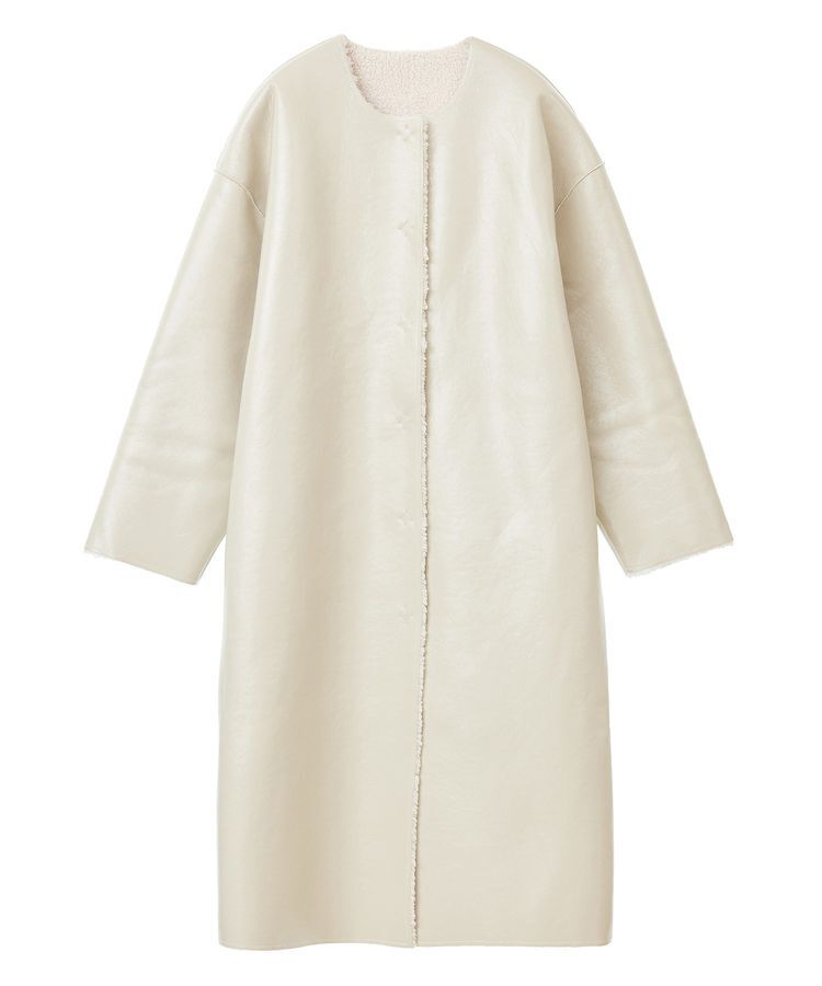 GARAGE OF GOOD CLOTHING「【TORRAZZO DONNA】エナメル&times;ボア　リバーシブルコート」|その他|