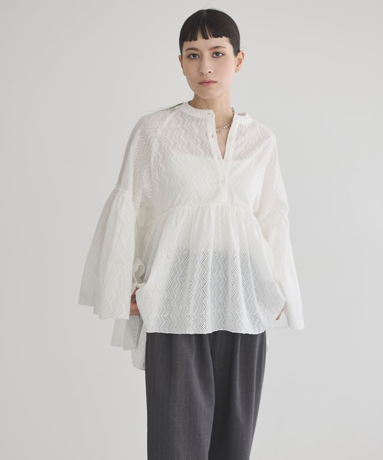GARAGE OF GOOD CLOTHING「レースギャザーブラウス」|シャツ・ブラウス|