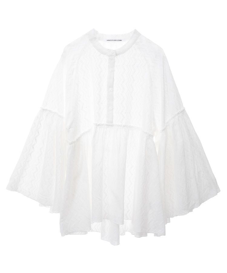 GARAGE OF GOOD CLOTHING「レースギャザーブラウス」|シャツ・ブラウス|