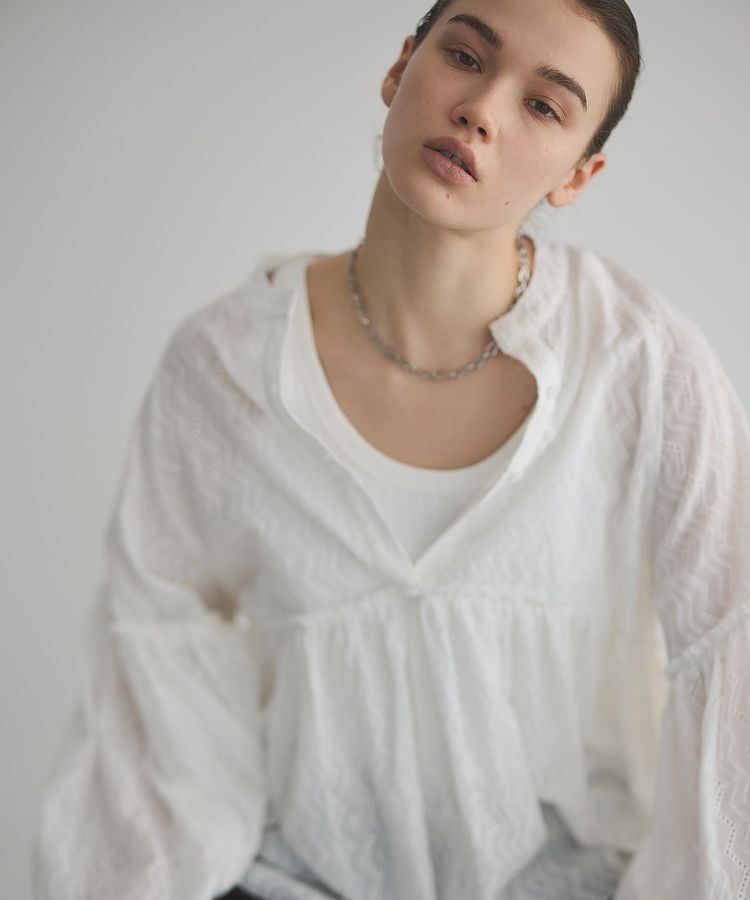 GARAGE OF GOOD CLOTHING「レースギャザーブラウス」|シャツ・ブラウス|