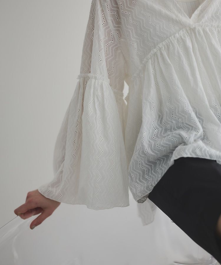 GARAGE OF GOOD CLOTHING「レースギャザーブラウス」|シャツ・ブラウス|