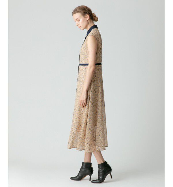 allureville「バイヤスチドリプリントノースリーブシャツワンピース」|ワンピース|