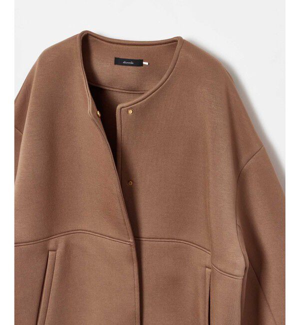 allureville「レーヨンボンディングノーカラージャケット」|ノーカラージャケット|