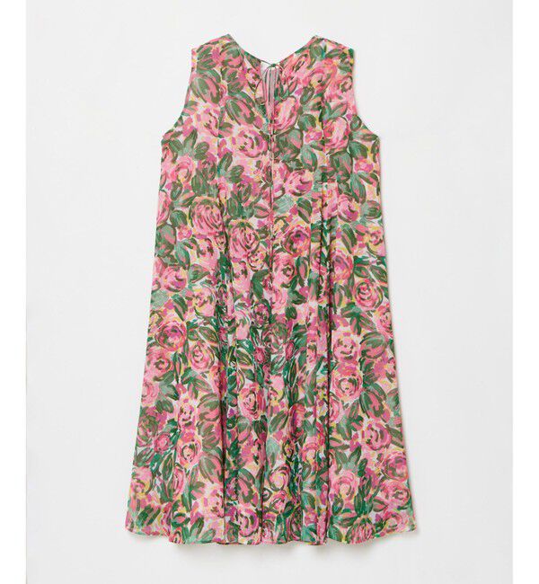 LOULOU WILLOUGHBY「【LOULOU WILLOUGHBY】SPRINTEXフラワープリントノースリワンピース」|ワンピース|