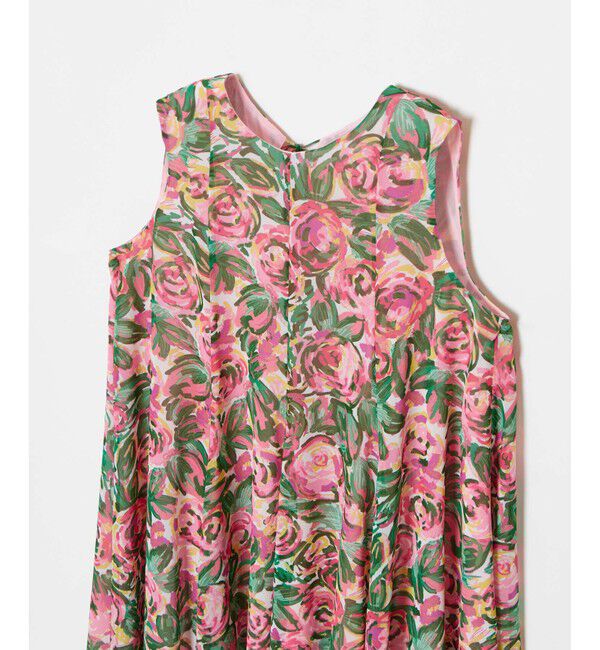 LOULOU WILLOUGHBY「【LOULOU WILLOUGHBY】SPRINTEXフラワープリントノースリワンピース」|ワンピース|