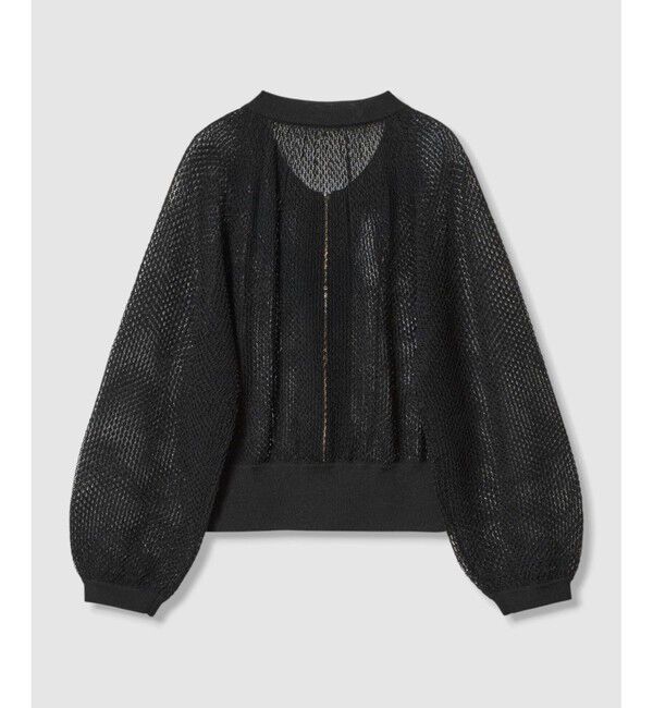 LOULOU WILLOUGHBY「【LOULOU WILLOUGHBY】柄編みニットブルゾン」|カーディガン|